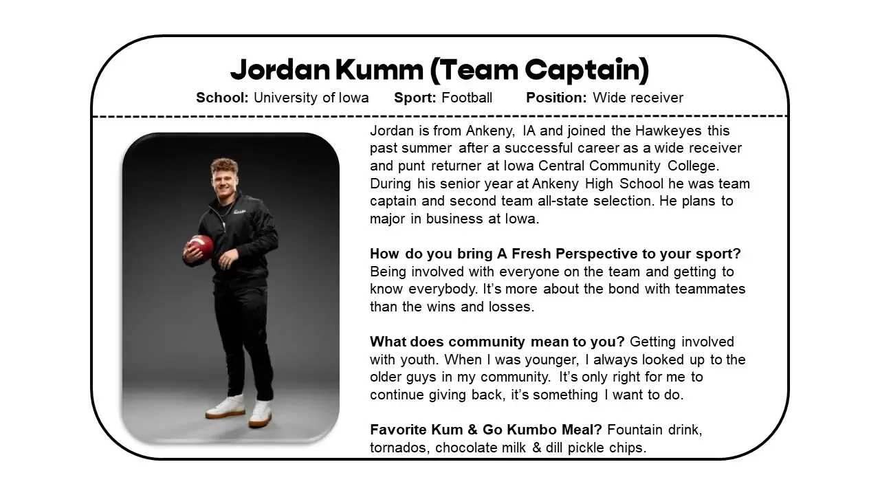 Jordan Kumm (Team Captain)